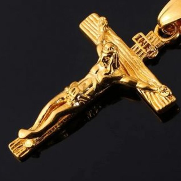 18K Gold Filled Religious Necklace - Picture 2 of 3